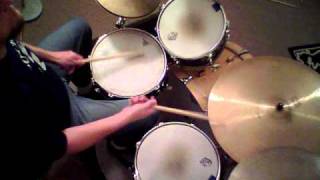 Jon Biggs Pork Pie Drums quot Scarborough Fair  Canticle quot  drum cover [upl. by Ellerrehs]