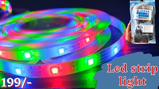 RGB Led Strip Light Unboxing amp Review I With Remote 2022 I [upl. by Bradley773]