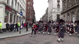 2nd Battalion Scots Guards Homecoming Parade 15th Nov 2013 [upl. by Aniral407]