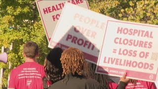 Residents and supporters rally for healthcare services in Atlantas Old Fourth Ward neighborhood [upl. by Cathyleen]