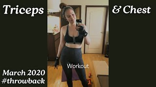 Chest amp Triceps Workout for BEGINNERS throwback workout [upl. by Cohbert629]