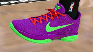 NBA 2K21 Shoe Creator  Nike Kobe 6 quotJokerquot [upl. by Kulsrud]