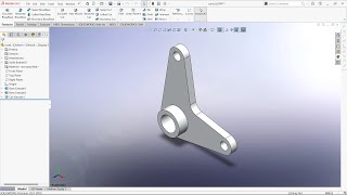 Crank  Solidworks tutorial 05  Part modeling  Learn in brief [upl. by Macguiness]