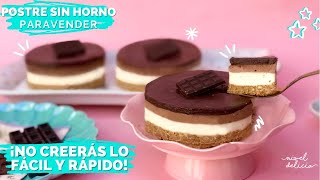 💵 SIN HORNO POSTRE fácil para VENDER 🍫 POSTRE Rápido y DELICIOSO MINI CHEESECAKE de CHOCOLATE [upl. by Narib]