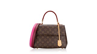 Louis Vuitton Monogram Cluny BB Bordeaux Fuchsia [upl. by Sirehc927]