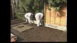 How to erect a fence with concrete posts [upl. by Jentoft]