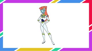 Mira Nova  Buzz Lightyear and the Star Command Cartoon Drawing [upl. by Wenona]