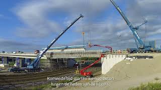 Timelapse Terbregseplein  liggers hijsen [upl. by Melamed]