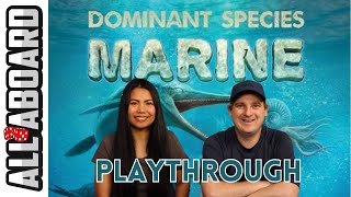 DOMINANT SPECIES MARINE  Board Game  How to Play and Full 2Player Playthrough [upl. by Grodin]