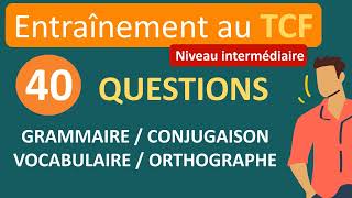 Test de français  40 questions niveau intermédiaire [upl. by Esertal637]