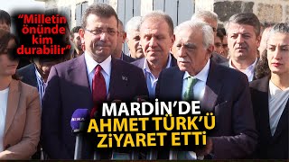 Ekrem İmamoğlu Mardinde Ahmet Türkü ziyaret etti Millet açıklaması büyük alkış aldı [upl. by Farland182]