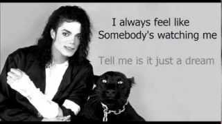 Somebodys watching me  Rockwell ft Michael Jackson  Lyrics Chorus [upl. by Refinej877]