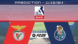 SL Benfica vs FC Porto  Prediction  202425 Liga Portugal Betclic  EA FC 25 [upl. by Rovit]