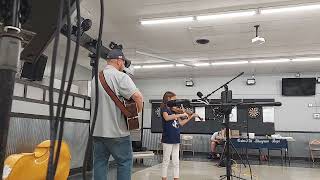 Madison playing Three tunes on the fiddle [upl. by Einner]