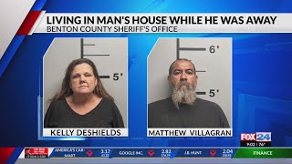 Arkansas couple accused of googling instructions to claim ‘unoccupied’ home [upl. by Ellivnarg]