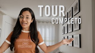 TOUR PELA NOSSA SALA PRONTA de recém casados  sala decorada no estilo minimalista [upl. by Broucek]