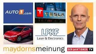 Maydorns Meinung Gazprom Tesla BYD Jinko SolarEdge Encavis Varta Samsung SDI LPKF Auto1 [upl. by Einafets]