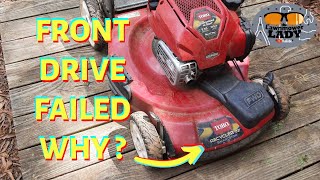 Fix a Toro 22quot Recycler Front Wheel Drive Failure [upl. by Eitsyrhc]