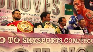 CARL FROCH vs GEORGE GROVES  THE FINAL PRESS CONFERENCE UNCUT   BATTLE OF BRITAIN [upl. by Alegna218]