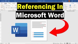 How To Perform Referencing In Microsoft Word Super Simple [upl. by Tita]