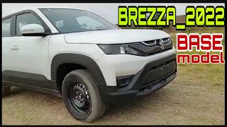 New Brezza 2022 Base Model 🔥Walkaround Brezza 2022 Base Model Launch  Price [upl. by Nihahs105]