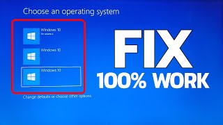 How to 100 Fix Remove 2 Windows 10 11 Boot Options [upl. by Hsakiv809]