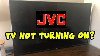 How to Fix Your JVC TV That Wont Turn On  Black Screen Problem [upl. by Schou362]