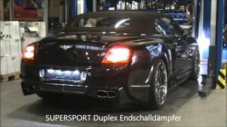 Bentley GTC W12 60 L mit SUPERSPORT Duplex Endschalldämpfer [upl. by Felicie973]