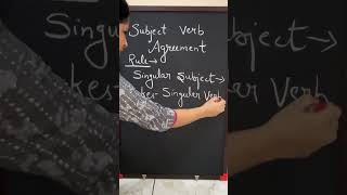 Subject Verb Agreement English grammar rules basic English grammar ssc chl music shorts trend [upl. by Newhall686]