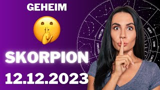 SKORPION ♏️🤫 DAS DARFST DU KEINEM ERZÄHLEN 😳 Horoskop  12Dezember 2023 skorpion tarot [upl. by Aikemit608]