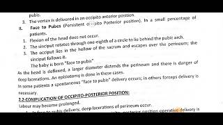 lec55 Obstratics LHV Mechanism of labour in Malpresentation [upl. by Elman]