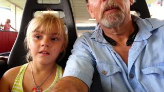 Childs first ride on a wooden roller coaster [upl. by Blumenfeld650]