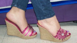 2024 latest collection of wedge sandals for ladies [upl. by Adnawaj]