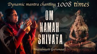 Om Namah Shivaya  1008 Times Powerful Mantra Chanting  Anandmurti Gurumaa [upl. by Hinze]