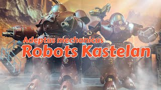 JoyToy Warhammer 40K Adeptus Mechanicus Kastelan Robots revisión en español [upl. by Anelehs]