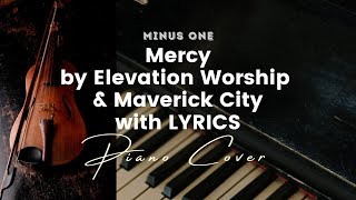 Mercy  Elevation Worship amp Maverick City  Karaoke  Key of F  Minus One with LYRICS  Piano cover [upl. by Haral]