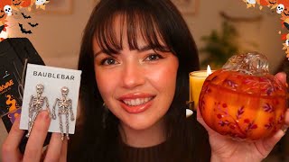 ASMR Tingly Fall amp Halloween Haul 🕯🎃🍂Anthropologie Etsy ColourPop [upl. by Gerdy]