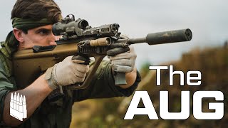 The AUG  AUSTRIAN SERVICE RIFLE the best bullpup ever made [upl. by Kerril]