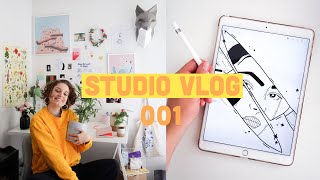 ✨ VLOG 001  Travailler de chez soi COMMANDES ETSY CRÉATION DE STICKERS LOGO [upl. by Dalton134]