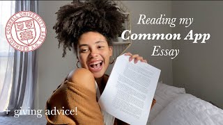 reading my Cornell Common App essay  essay tips [upl. by Adnovay906]