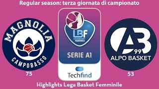 MagnoliaCampobassoChannelalpobasket9920 gli highlights di LegaBasketFemminile [upl. by Fairfield252]