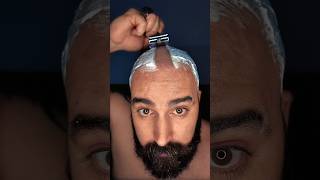 SHAVING ASMR 🪒👨🏻‍🦲✨ asmr asmrshaving shaving safetyrazor kingcgillette bald beard shave [upl. by Ellen45]