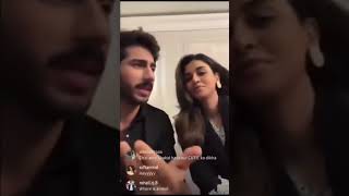 Ali raza and anmol baloch live video love iqtidargreenscreen couplegoals shorts viral reels [upl. by Adnolahs]