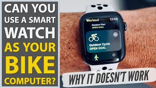 Can You Use A Smart Watch As Your Bike Computer applewatch biketechnology [upl. by Chadwick]