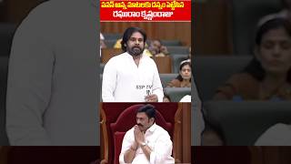 Deputy CM pawankalyan Great Words About Raghu Rama krishna Raju  Ap Assembly Live  SSP TV [upl. by Emad]