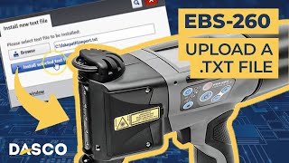 How to Upload a txt file to the EBS260 Web Editor [upl. by Caldeira]