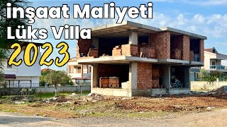 Müstakil Lüks Villa Maliyeti  Kaba İnşaat 2023 Maliyeti [upl. by Fortunna]