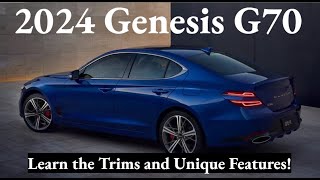 2024 Genesis G70 Trims Key Features and More [upl. by Goto]