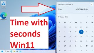 Restore the time in the Windows 11 calendar flyout [upl. by Occor]