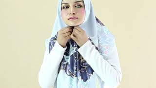 Hijab Tutorial Satin Silk Square Scarf [upl. by Ahtebbat653]